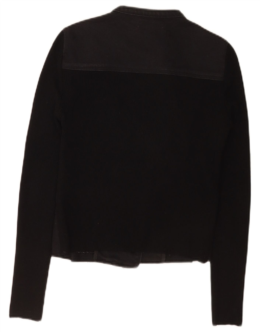 Karen Millen Veste de motard courte pour femme US 1 2XS Noir