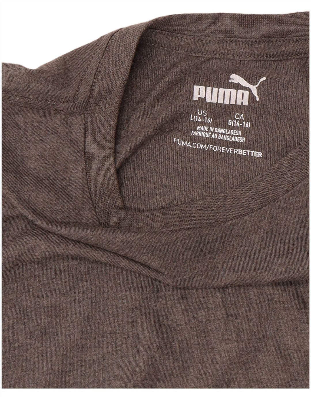PUMA T-shirt graphique pour garçon 14-15 ans, grand gris