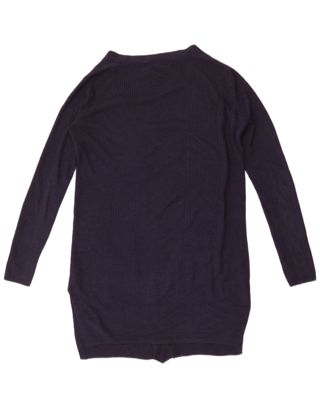 Marks & Spencer Pull cardigan long pour femme UK 14 Bleu marine moyen