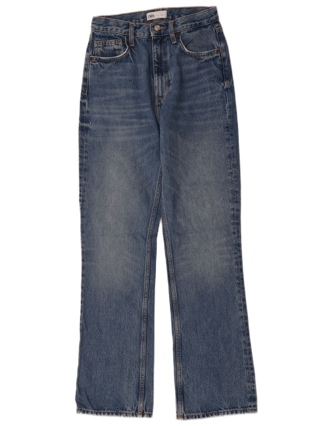 Zara Jean Bootcut Femme EU 34 2XS W24 L30 Bleu