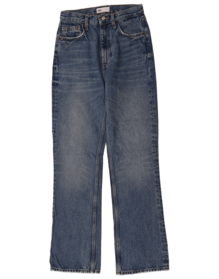 Zara Jean Bootcut Femme EU 34 2XS W24 L30 Bleu