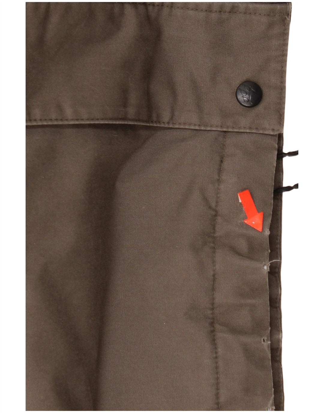 Jack Wolfskin Veste coupe-vent à capuche pour homme UK 40 Large Marron Polyester