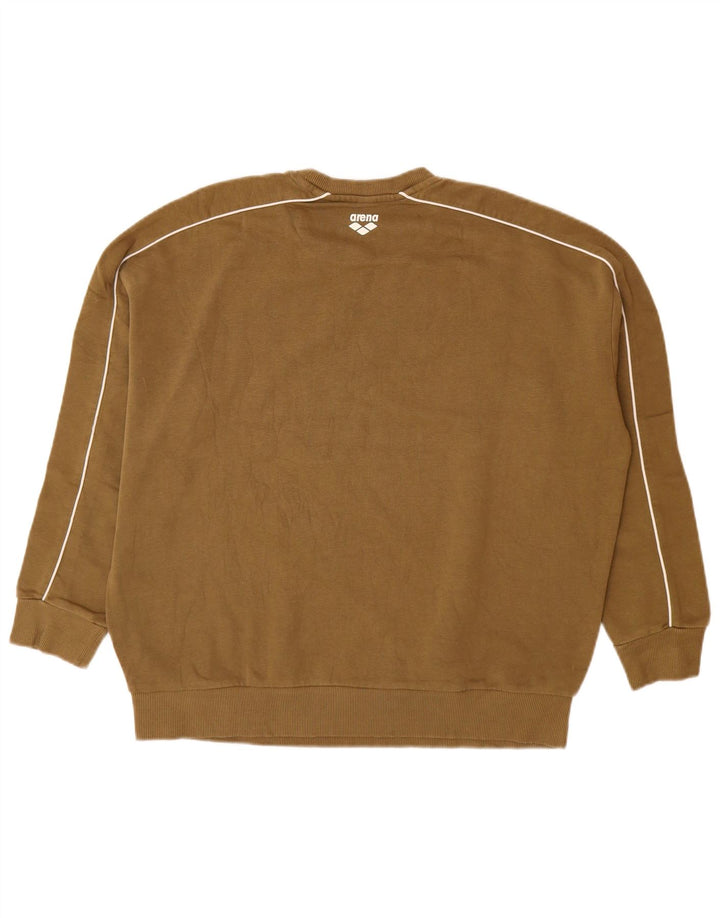 Arena Sweat-Shirt Graphique Homme Kaki Coton Large