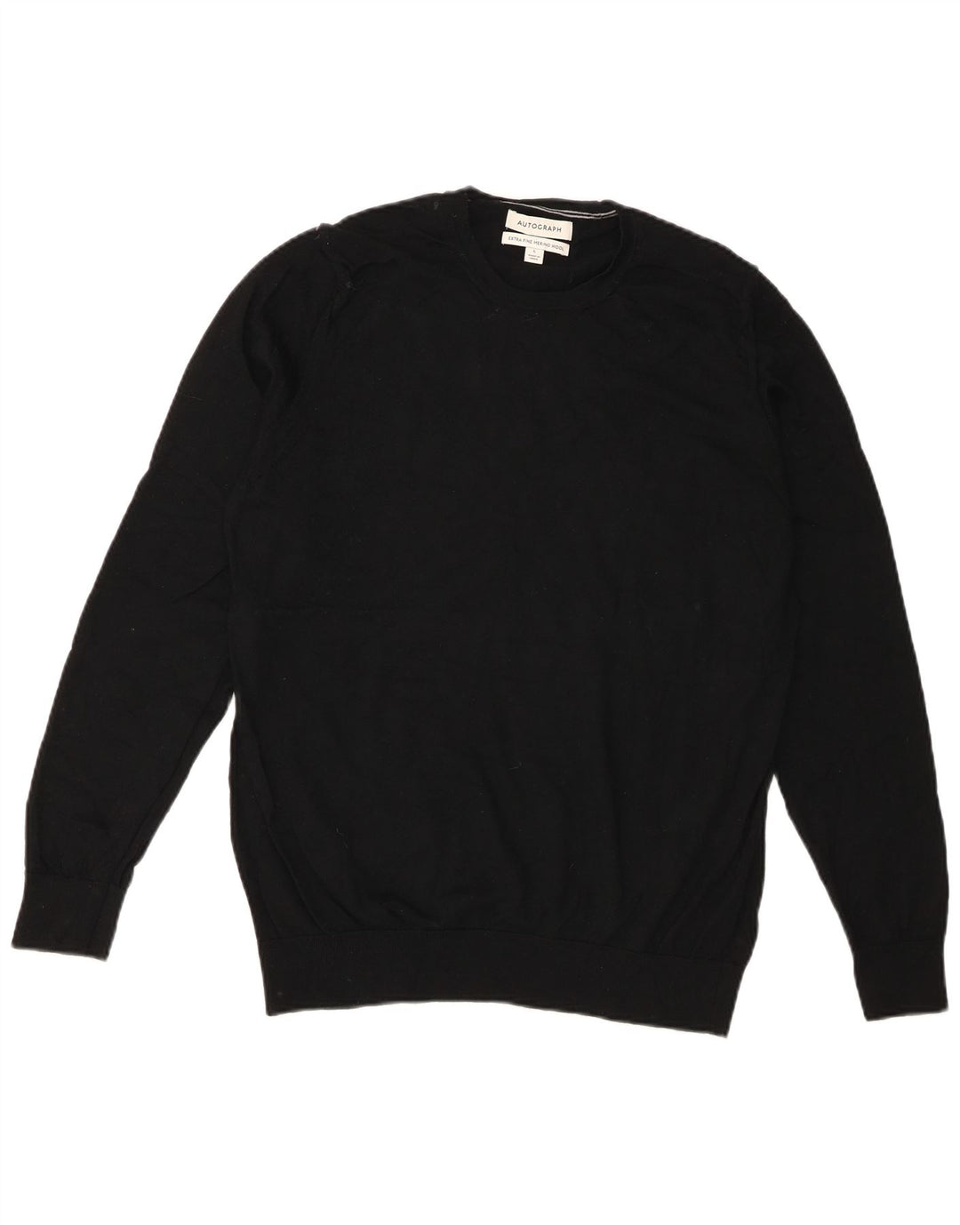 Marks & Spencer Pull à col rond autographe pour homme Noir Taille L
