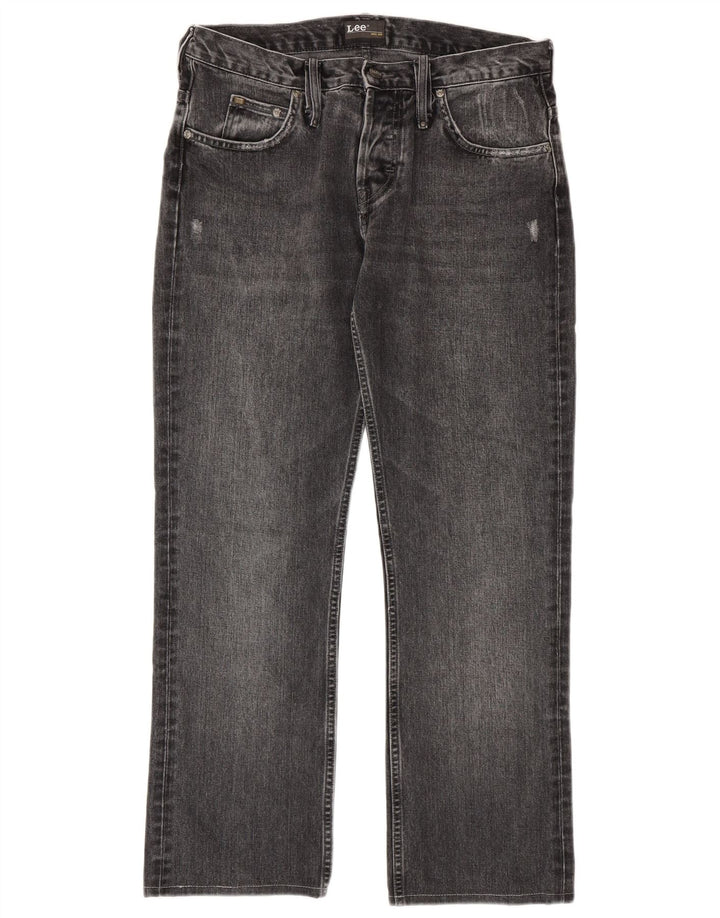 LEE Jean droit Knox homme vieilli W32 L29 gris coton