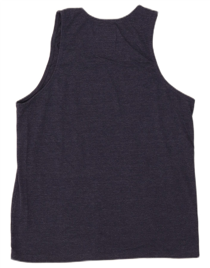 Champion Débardeur Graphique Homme Bleu Marine Moyen Coton