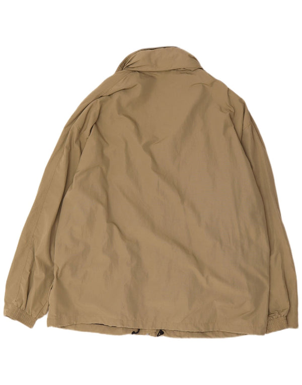 Diadora Veste de pluie à capuche coupe ample pour homme UK 40 Large Beige Polyamide