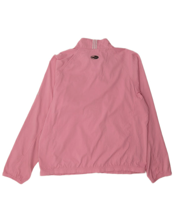 Adidas Femmes Clima Proof Survêtement Top Veste UK 14 Rose Moyen Polyester