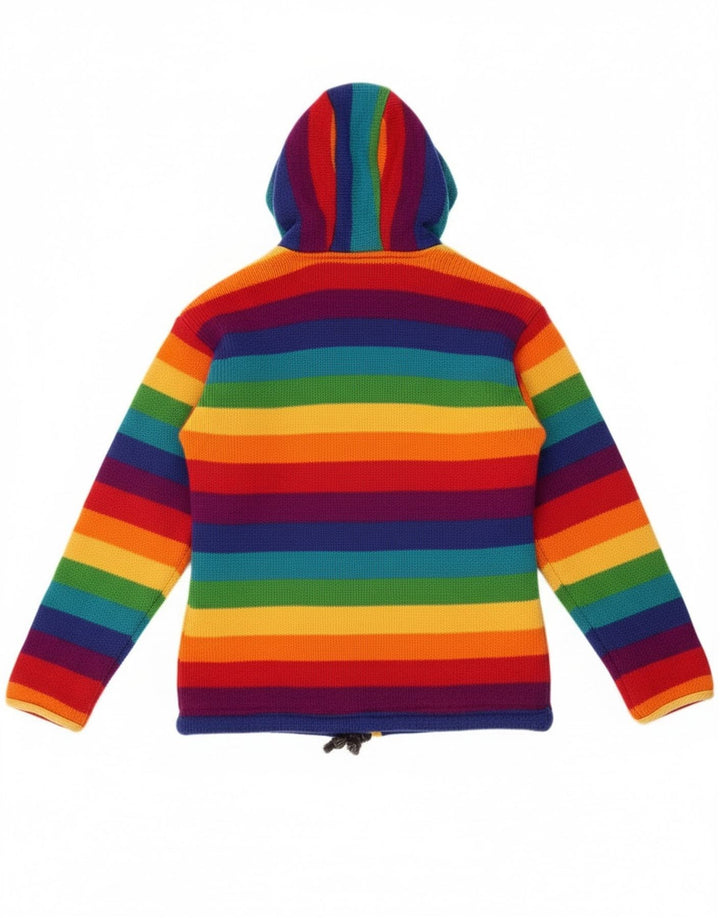 vintage Womens Cardigan Sweater UK 12 Moyen Multicolore Coloré