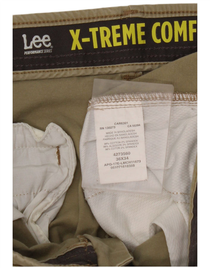 LEE Pantalon Chino Droit X-treme Comfort Homme W36 L34 Coton Beige