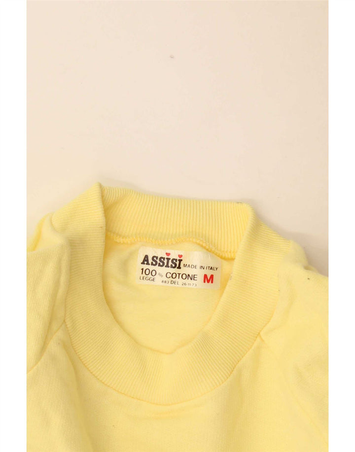 Assisi Sweat-Shirt Italia Graphic Homme Jaune Moyen Coton