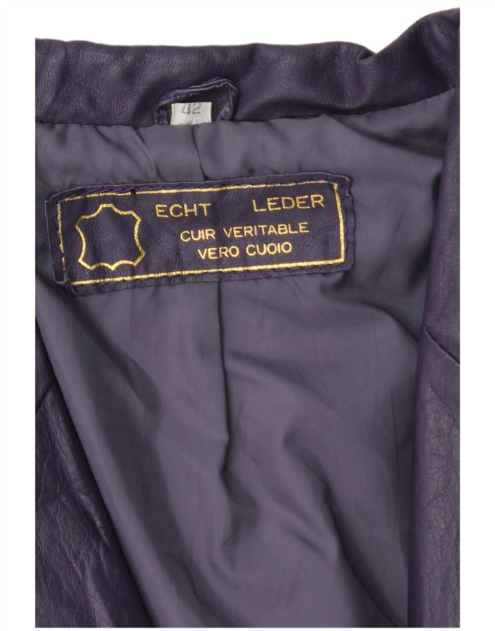veste en cuir femme vintage EU 42 Grand cuir violet