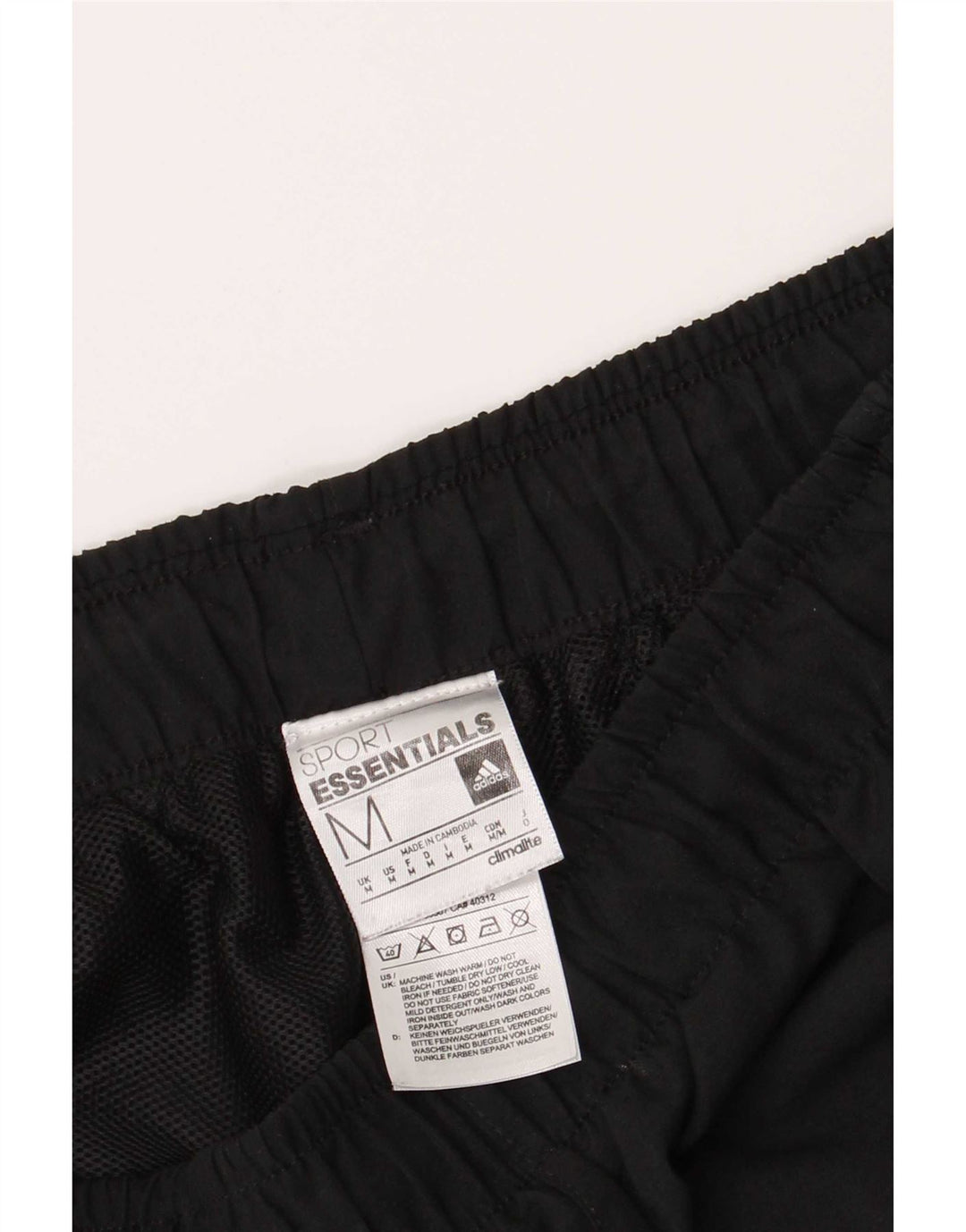 Adidas Short de sport Climalite Homme Noir Moyen Polyester