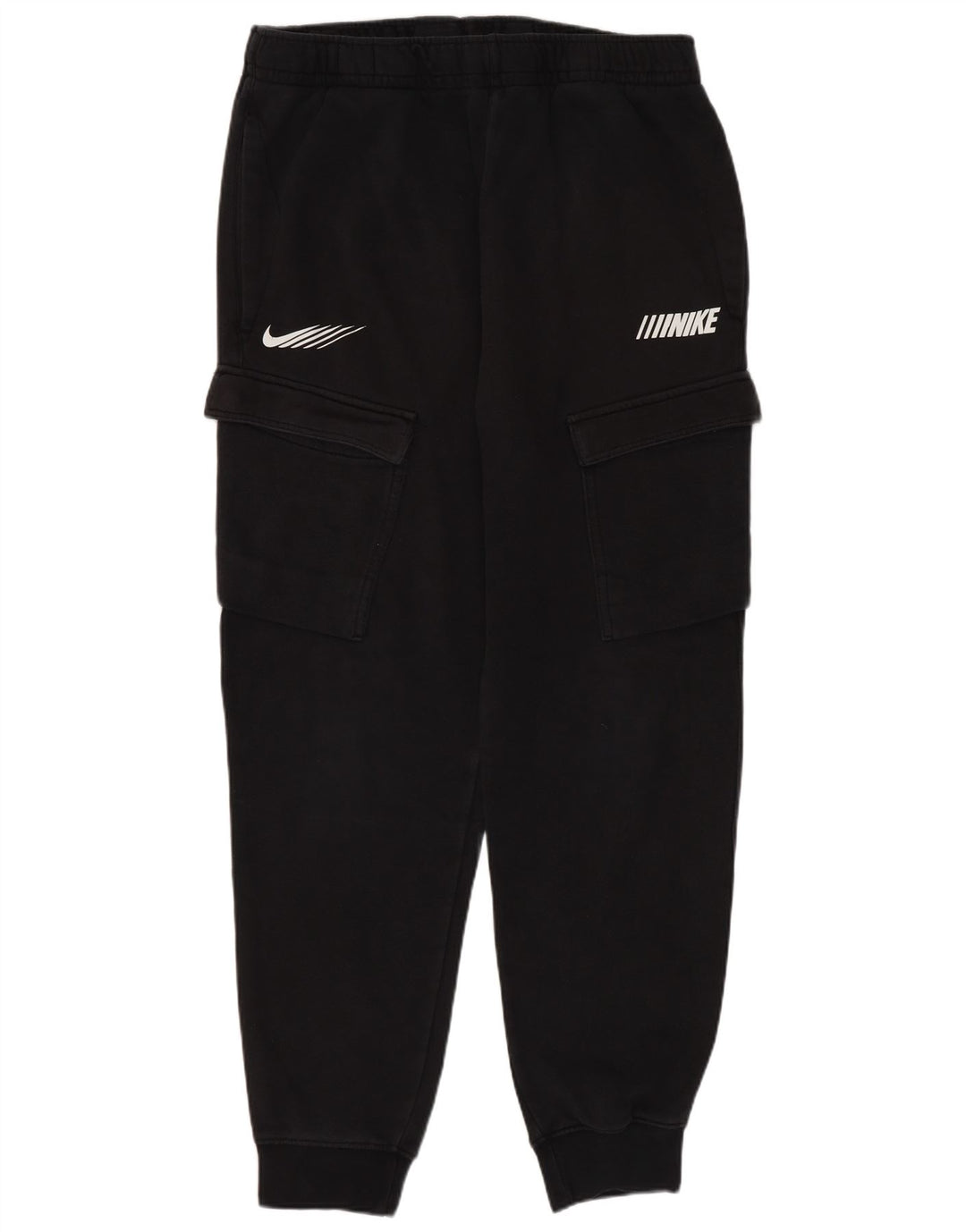 Nike Pantalon de survêtement cargo graphique pour homme en coton noir moyen