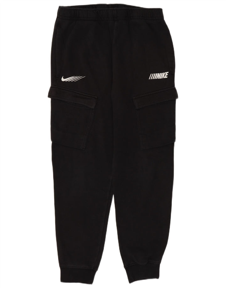 Nike Pantalon de survêtement cargo graphique pour homme en coton noir moyen