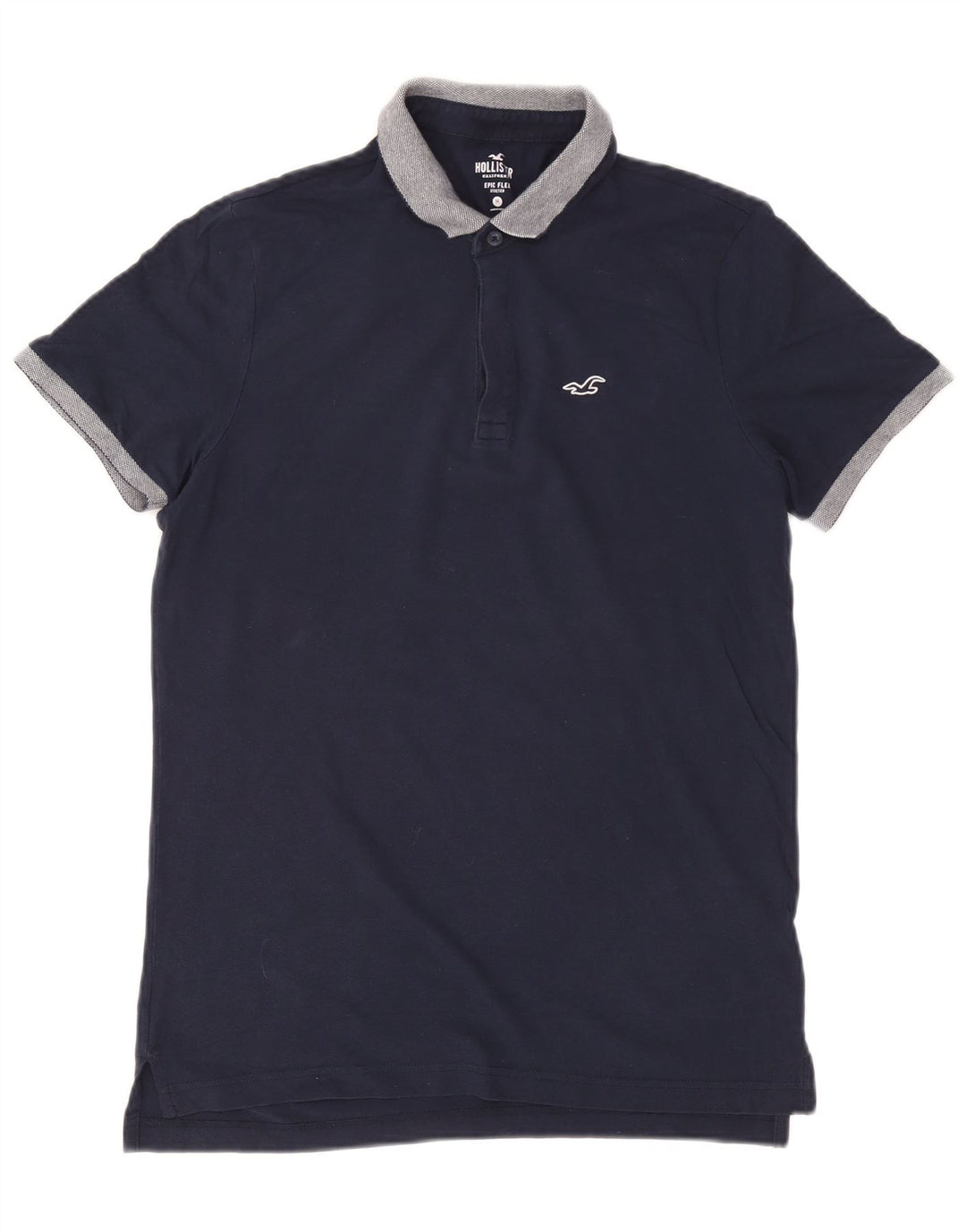 Hollister Polo Rugby Homme Bleu Marine Moyen
