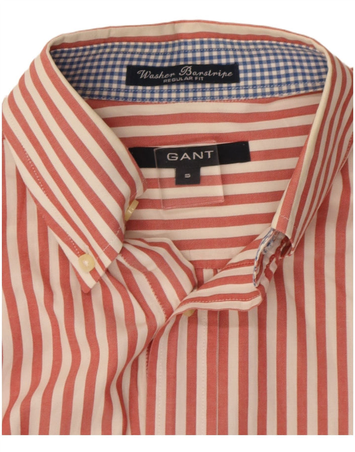 Gant Chemise Regular Fit Petit Coton à Rayures Rouges Homme