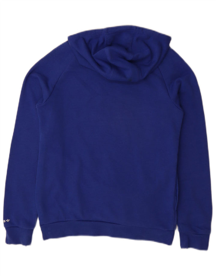 ADIDAS Pull à capuche graphique fille 11-12 ans Bleu Coton