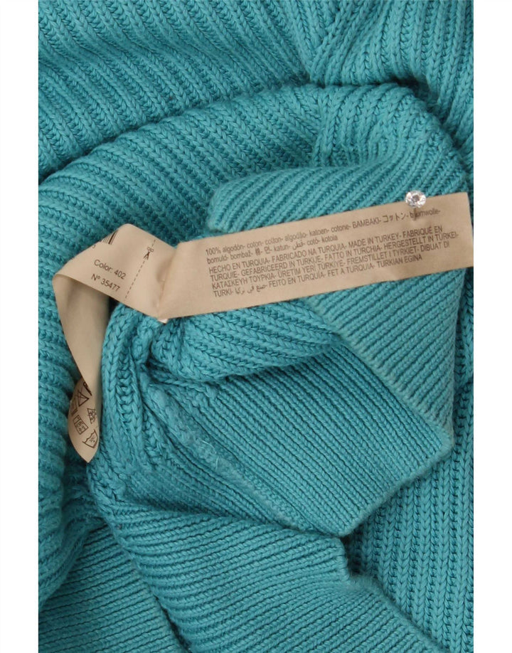 Massimo Dutti Pull surdimensionné à col en V pour femme UK 14 Bleu moyen