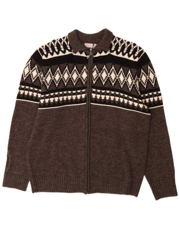 Bexleys Pull Cardigan Homme IT 54 XL Gris Fair Isle Acrylique