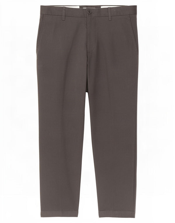Zara Pantalon Chino Droit Homme EU 40 Medium W31 L26 Gris Coton