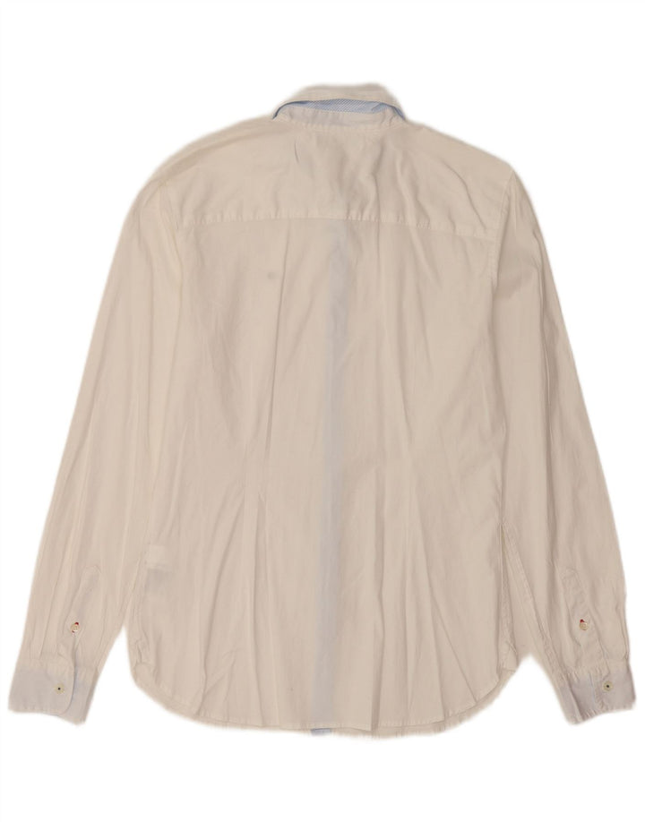 Tommy Hilfiger Chemise ajustée pour femme US 8 Coton blanc moyen