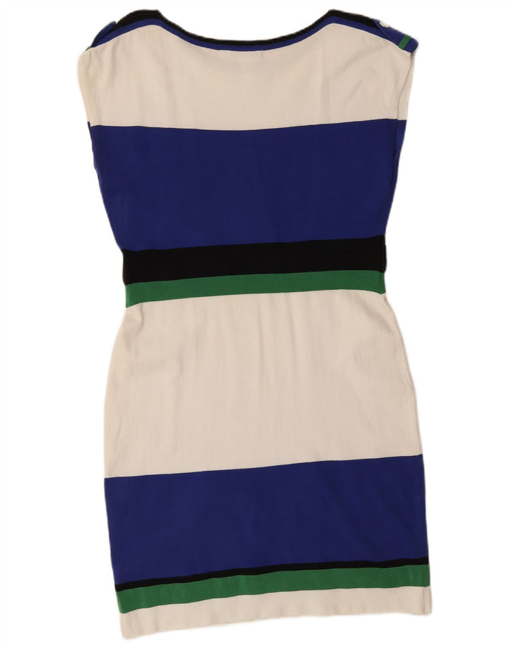 Karen Millen Robe fourreau surdimensionnée pour femme US 4 Petites rayures multicolores