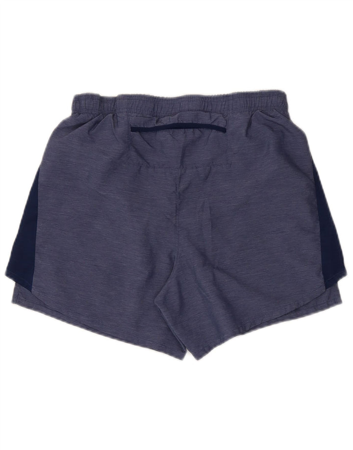 Nike Short de sport Dri Fit pour homme en polyester color block Taille S Bleu