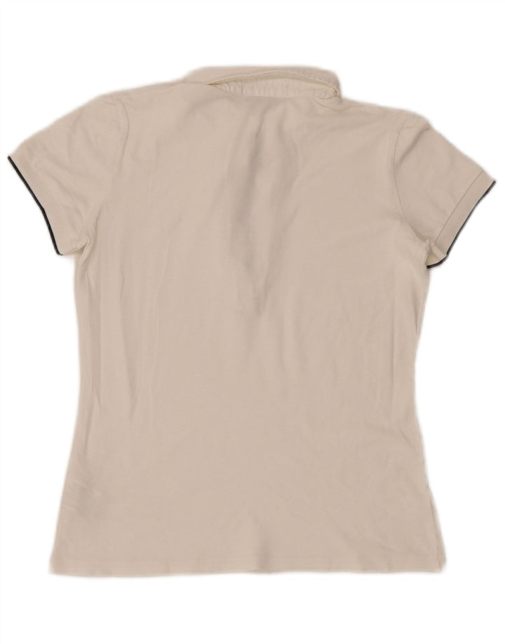 Fred Perry Polo à volants pour femme UK 10 Petit coton blanc
