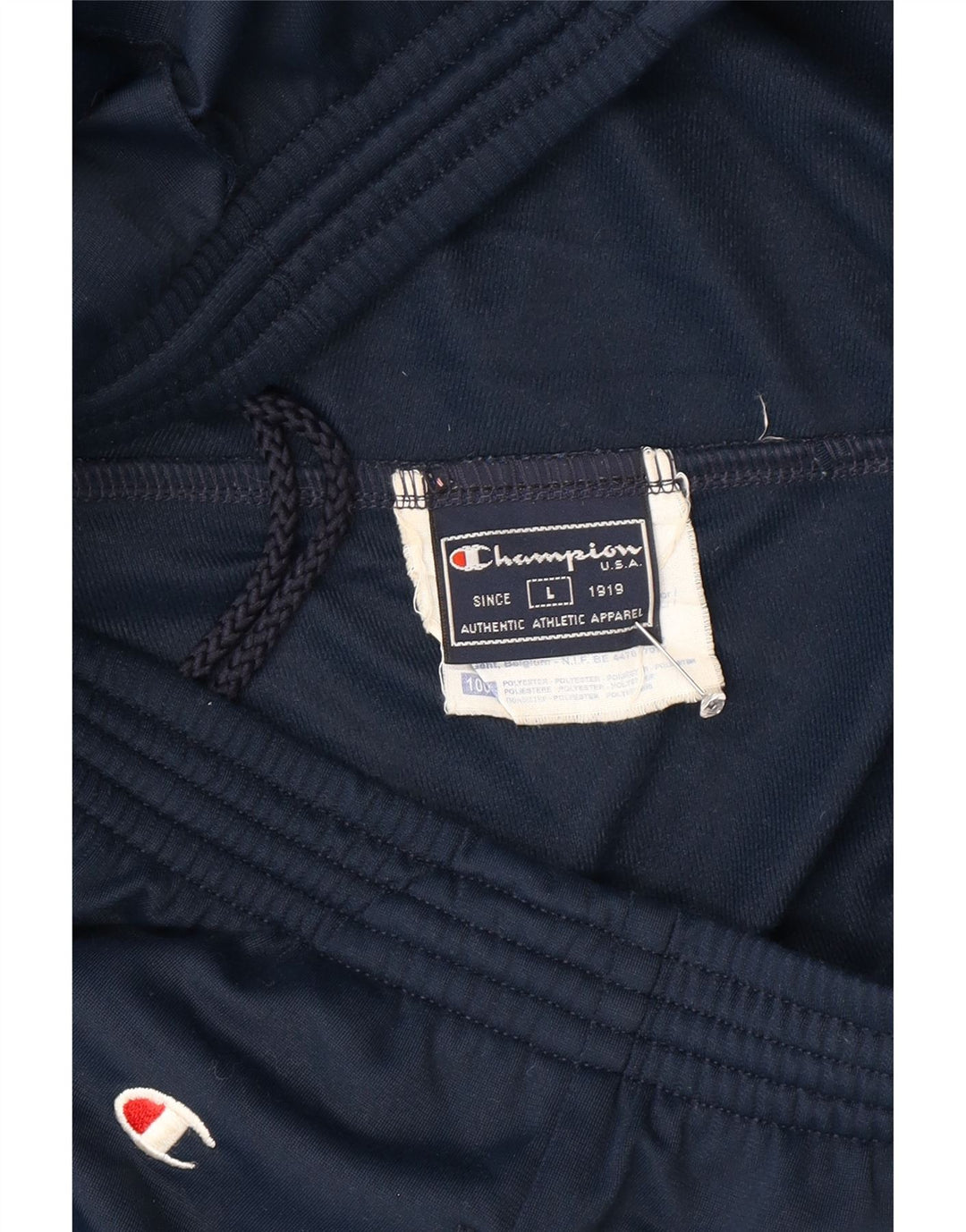 CHAMPION Pantalon de Survêtement Homme Large Bleu Marine Polyester