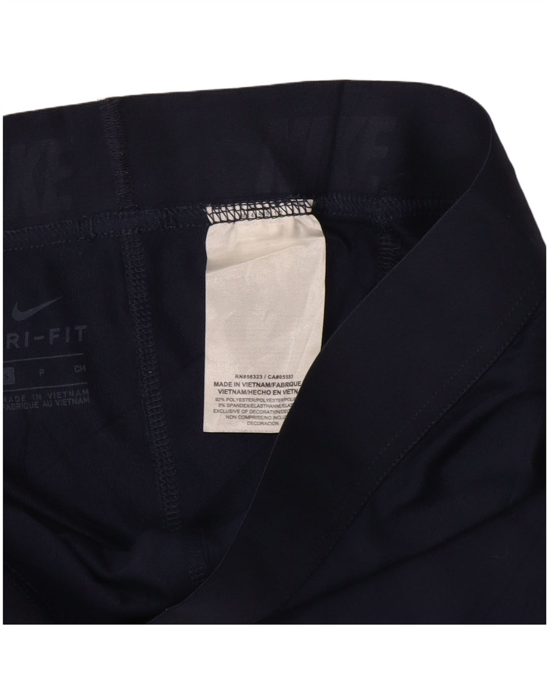 NIKE Short de sport Dri Fit pour hommes, petit, bleu marine, en polyester