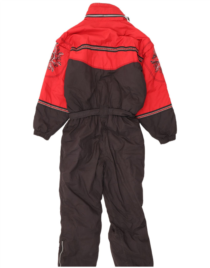 Killtec Combinaison de ski à capuche graphique pour homme Large Rouge Colorblock Polyester