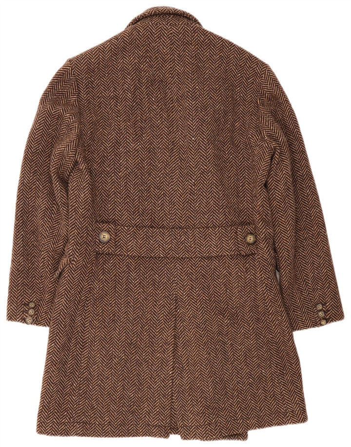 Chinook Manteau croisé pour homme IT 48 Marron moyen à chevrons