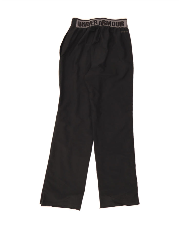 UNDER ARMOUR Womens Graphic Tracksuit Trousers UK 14 Medium  Black Vintage Under Armour and Second-Hand Under Armour from Messina Hembry 