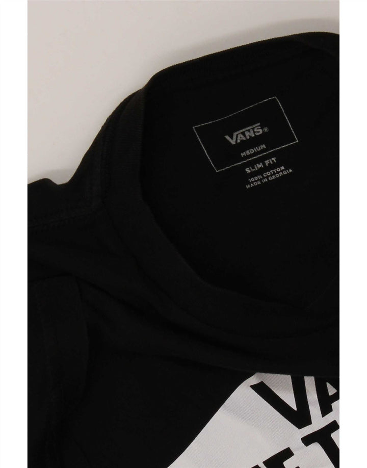Vans T-shirt coupe slim pour homme en coton noir moyen