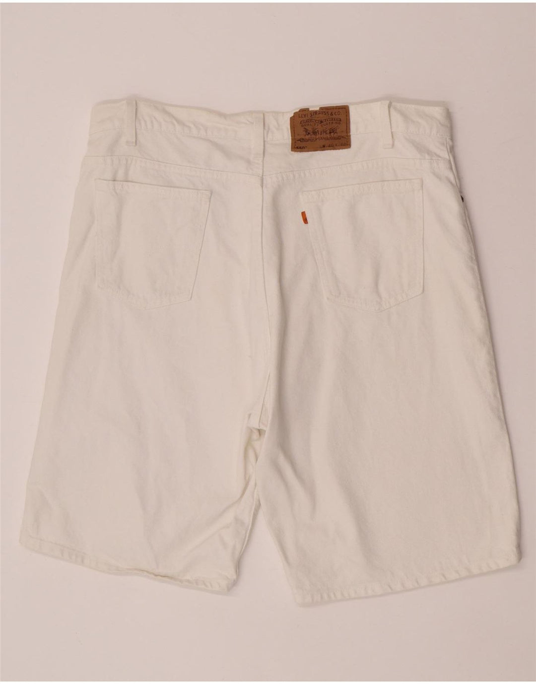 Levi's Short en Jean 550 W40 XL Homme Blanc Coton