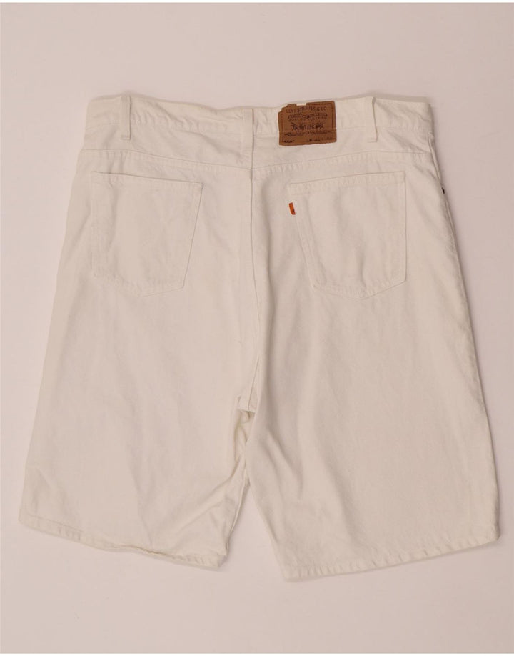 Levi's Short en Jean 550 W40 XL Homme Blanc Coton