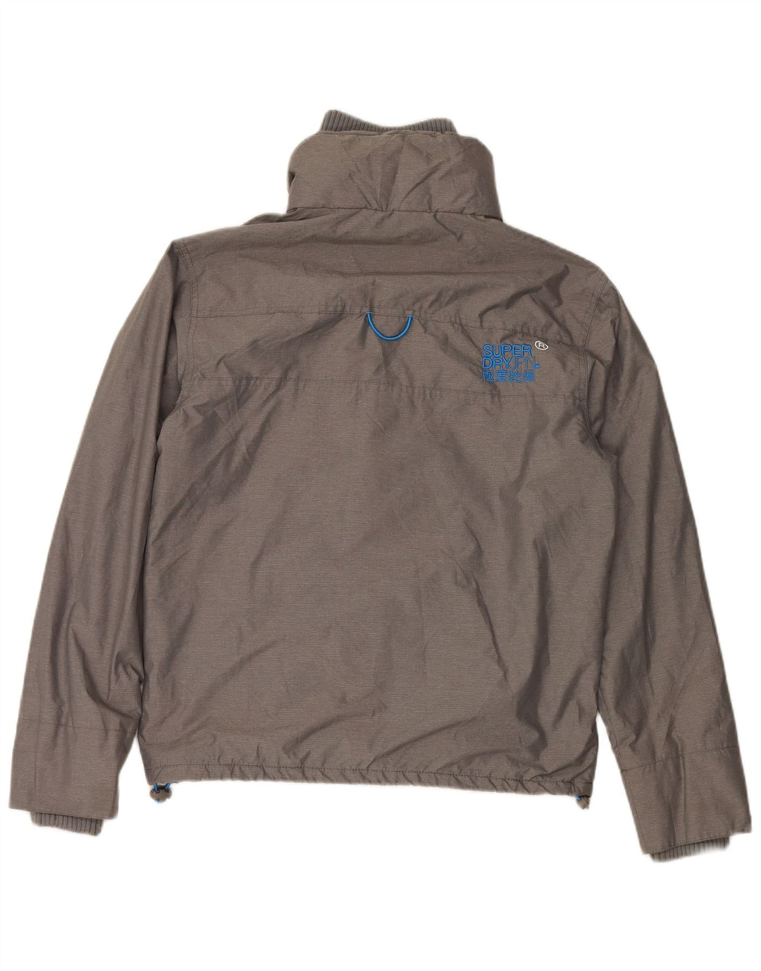 SUPERDRY Veste coupe-vent Windcheater pour hommes UK 38 Nylon gris moyen