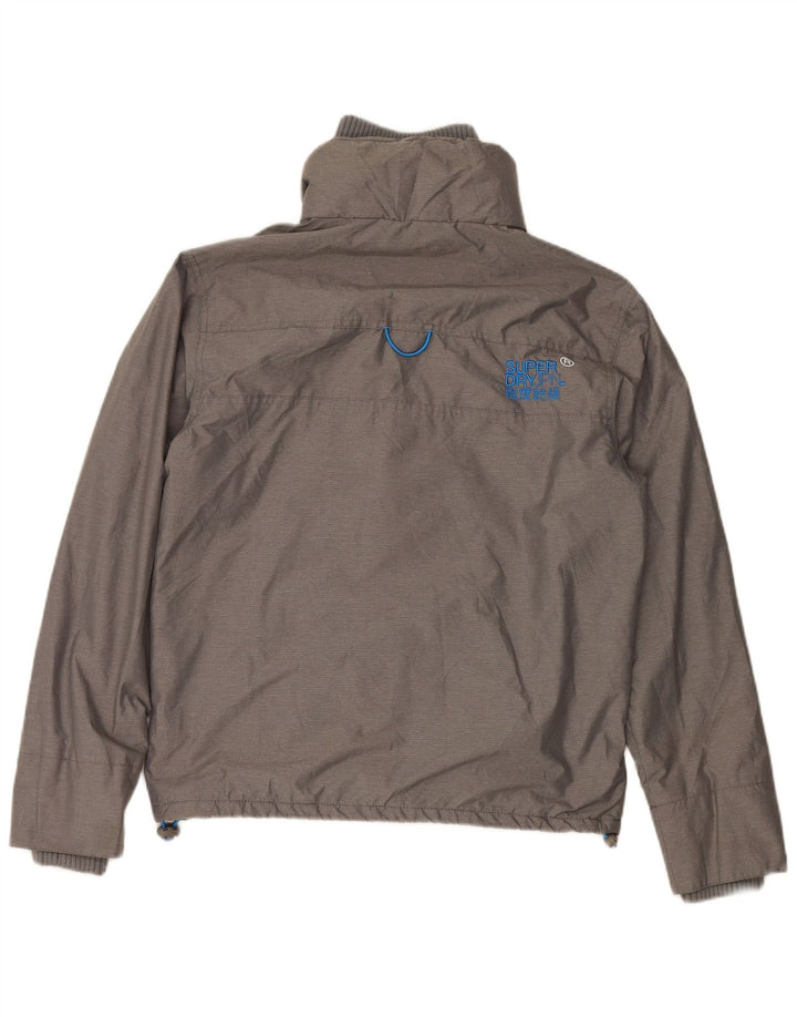 SUPERDRY Veste coupe-vent Windcheater pour hommes UK 38 Nylon gris moyen