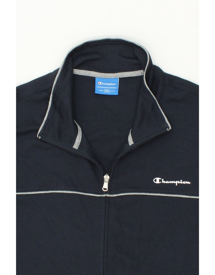 CHAMPION Veste de Survêtement Homme 3XL Bleu Marine Coton