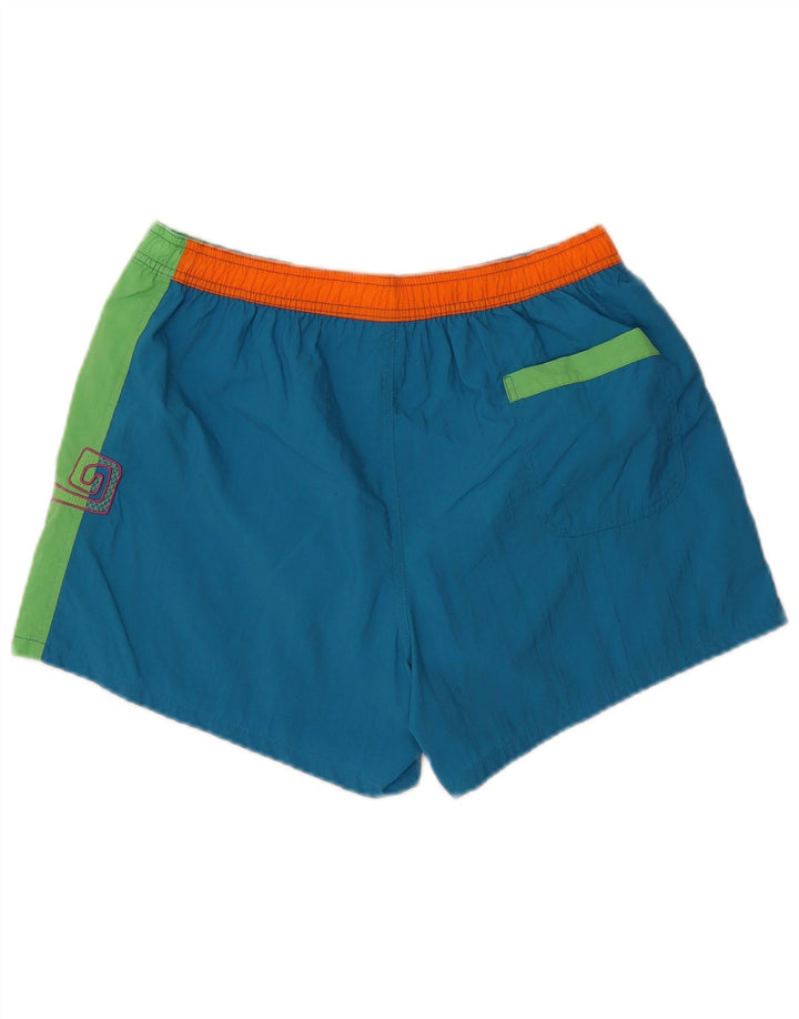 Fila Short de Bain Homme Large Bleu Colorblock Polyester