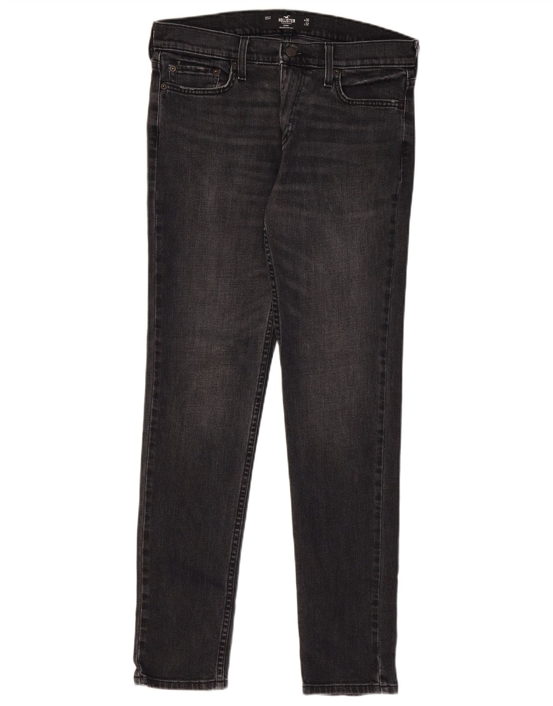 HOLLISTER Jean skinny W30 L32 gris coton homme