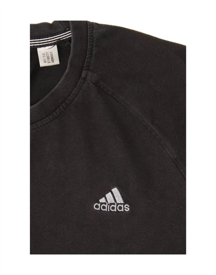ADIDAS Mens Climalite T-Shirt Top Small Black Cotton Vintage Adidas and Second-Hand Adidas from Messina Hembry 