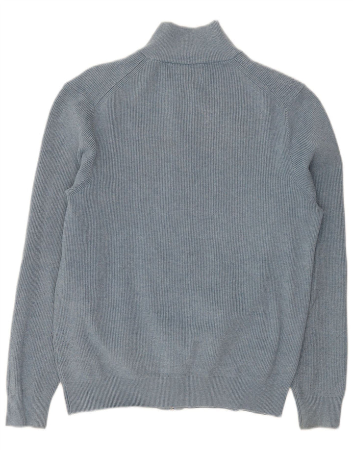Marks & Spencer Pull Cardigan Homme Bleu Moyen Polyester
