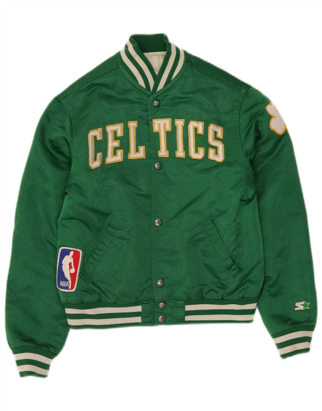 STARTER Veste bomber graphique Celtics Graphic pour garçon 9-10 ans en nylon vert moyen