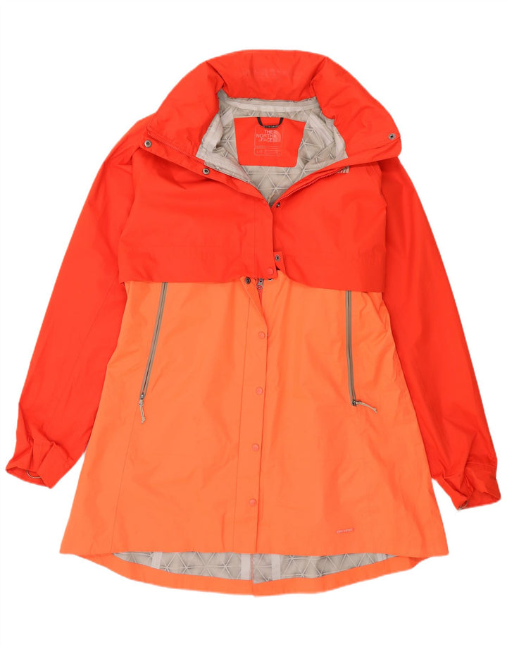 The North Face Dryvent Raincoat UK 16 Large Orange Colorblock pour femme