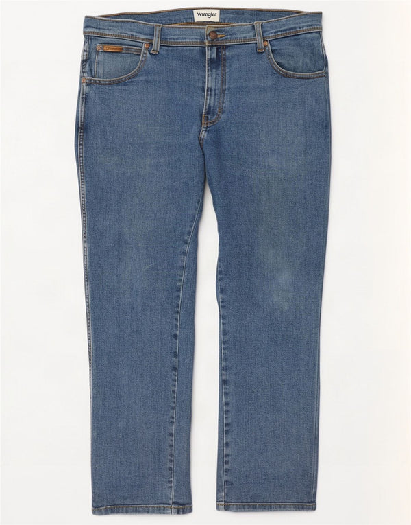 Wrangler Jean Droit Texas Homme W34 L30 Bleu Coton