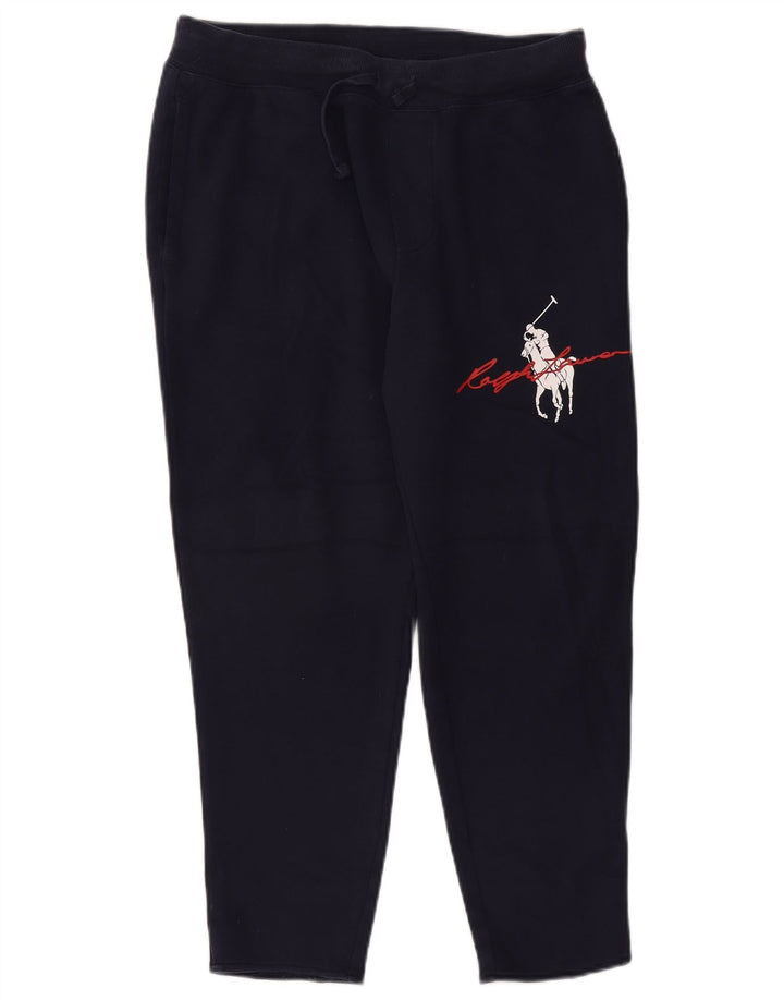 POLO RALPH LAUREN Pantalon De Survêtement Graphique Homme Bleu Marine Moyen Coton