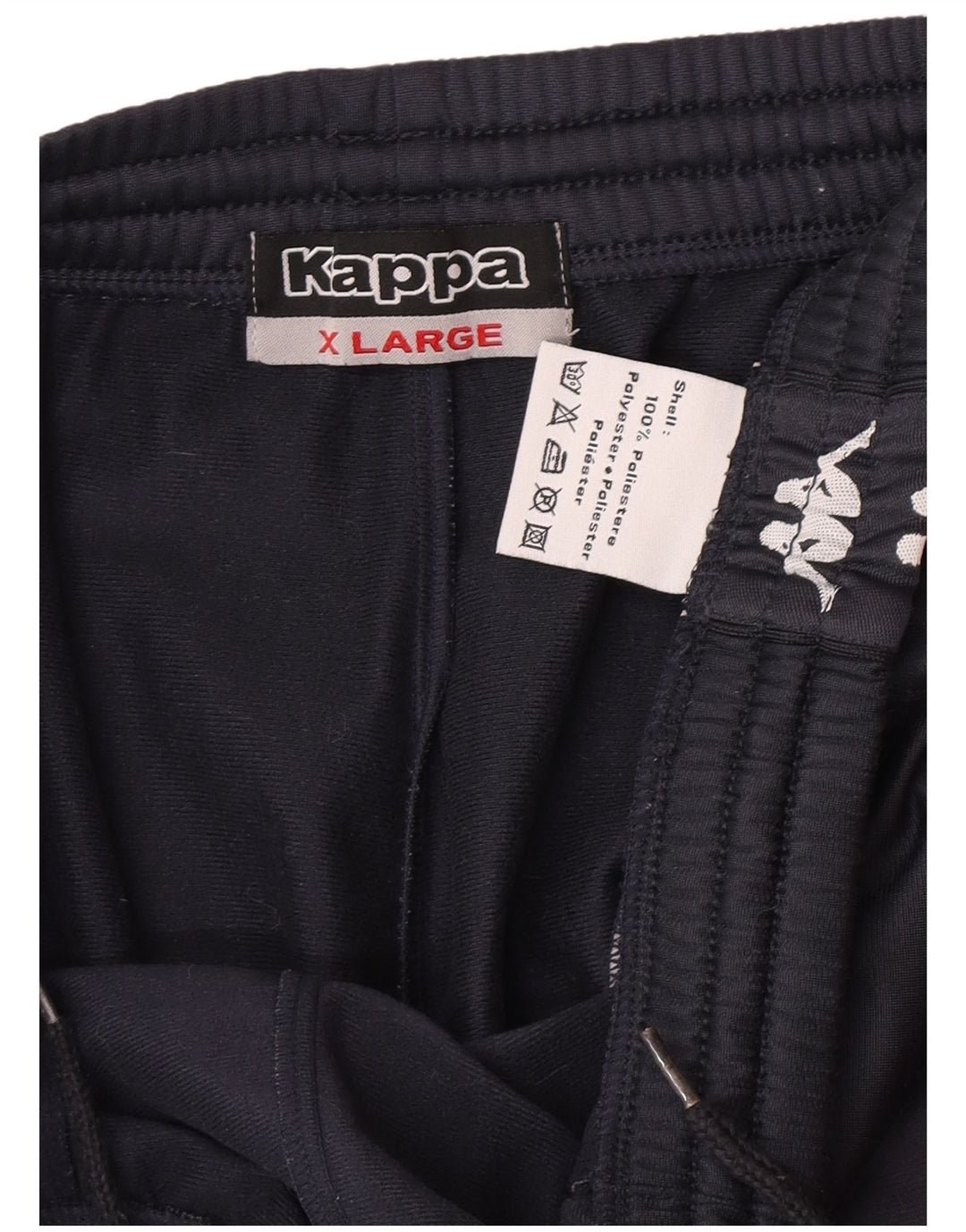 Kappa Pantalon de Survêtement Graphique Homme XL Bleu Marine Polyester