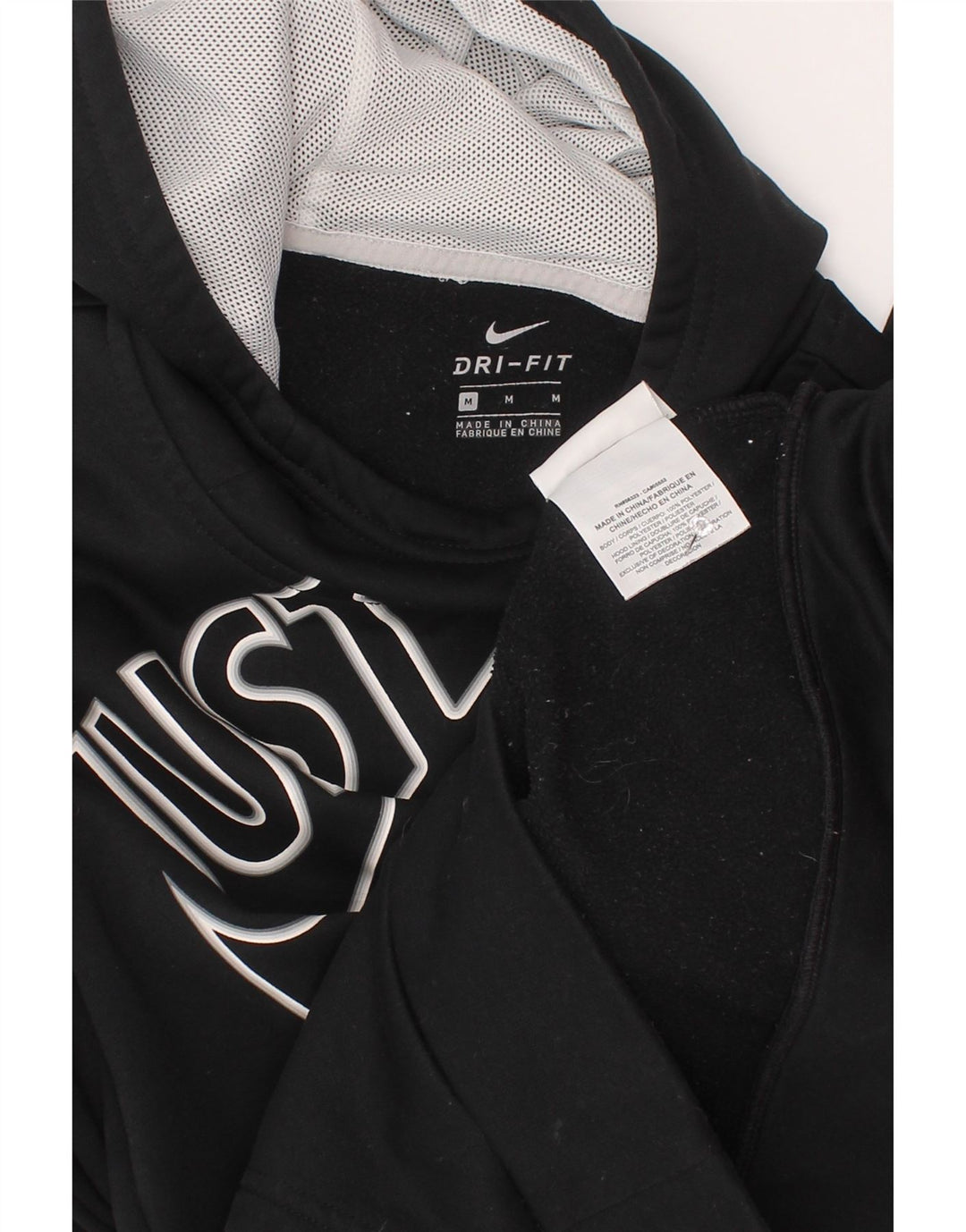 Nike Pull à capuche graphique pour garçon 10-11 ans Noir moyen Polyester